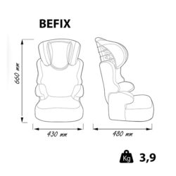 Befix Isofix Car Seat Booster Seat with Isofix Attachment Group 2/3 (15-36  kg) – Made in France – Nania (Silver) : : Baby Products